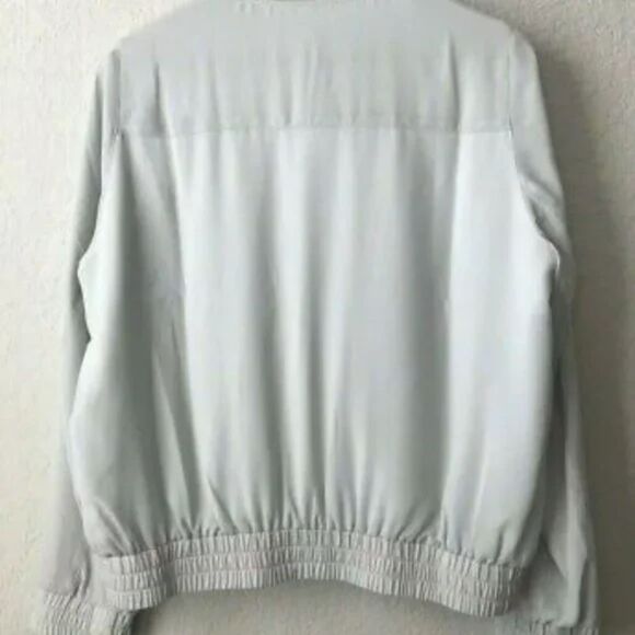 J.Crew Collarless Drapey Jacket | NWT | Women’s Medium Light Gray - Picture 5 of 8